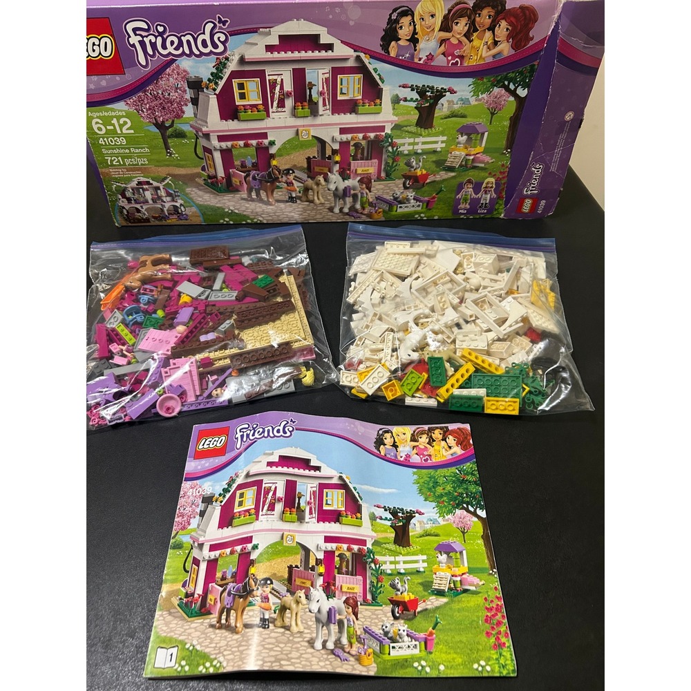 LEGO Friends Sunshine Ranch 41039 w/ Box and One Manual READ
